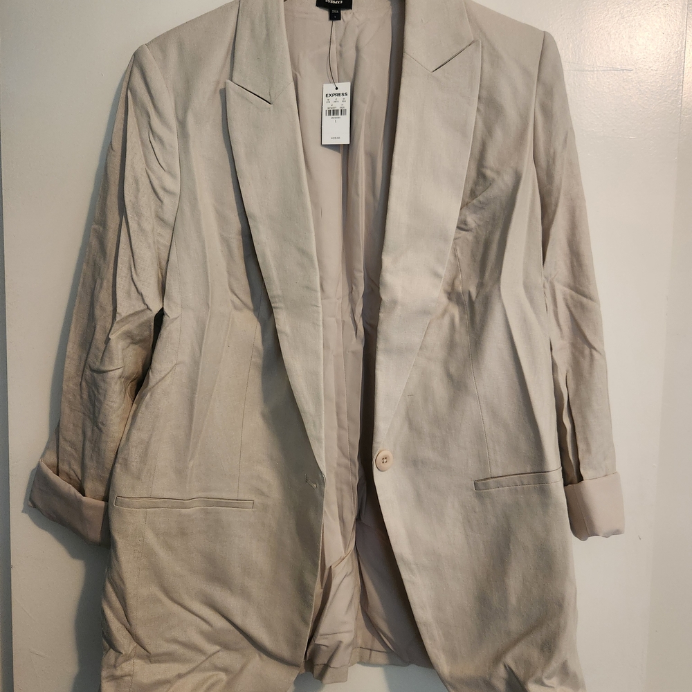 BNWT Linen 2-Piece Pant Suit - Express